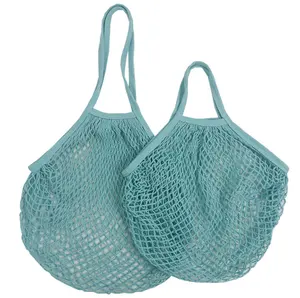Cotone crochet di picnic beach maglia shopping bag di colore della caramella lavorato a maglia netto sacchetto di frutta