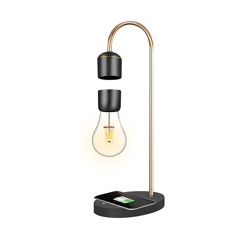 Unique Levitating Floating Light Bulb Black