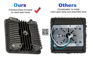 Intertek LED-Überdachungsbeleuchtung für Tankstellen 60W 80W 90W mit Fotosensor, Tankstellen-Überdachungsbeleuchtung für Parkplätze, 60 90 120 Grad - Product Image 2