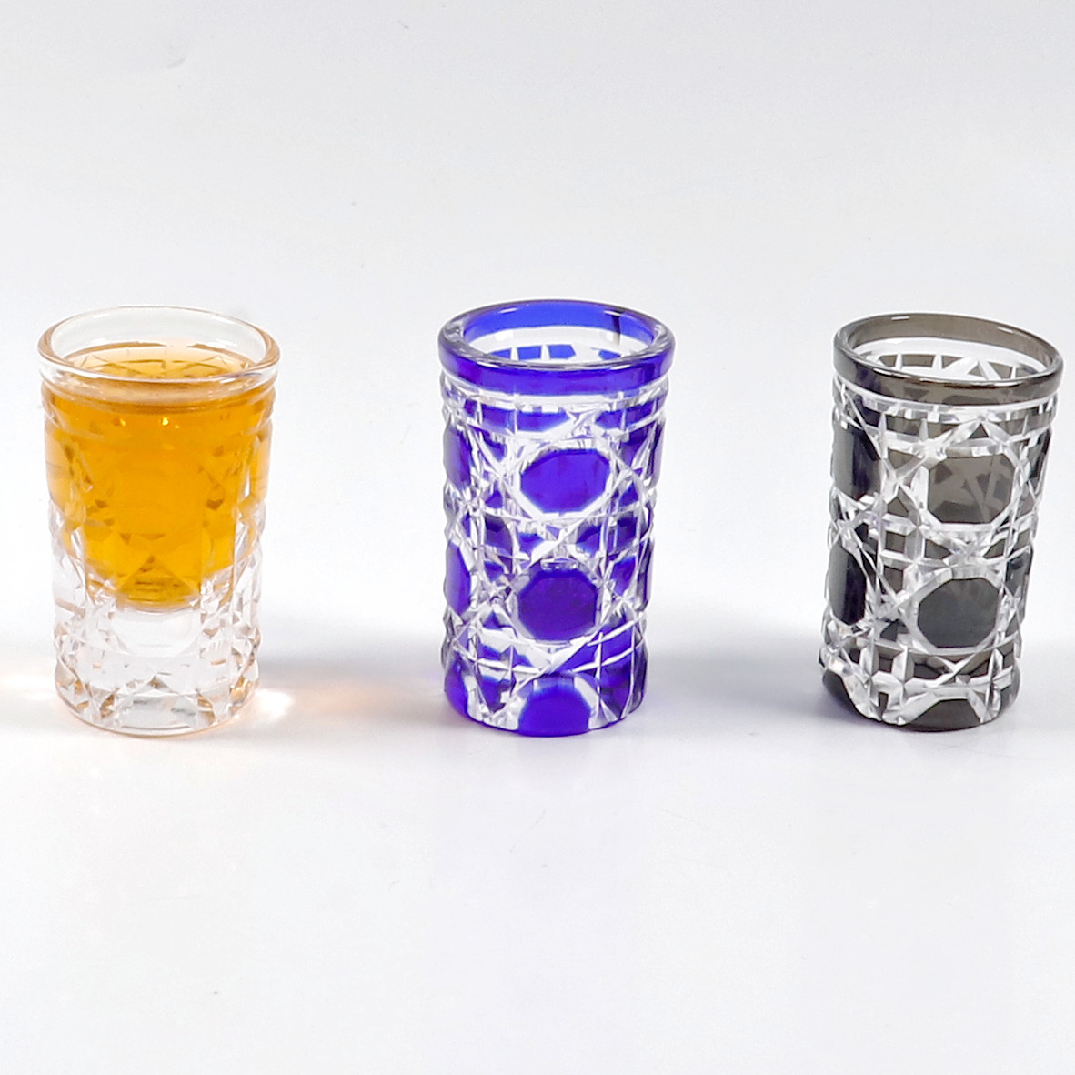 Vaso de chupito azul