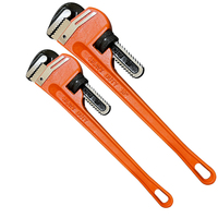 Jeu d'outils à main, outils de réparation, clé manuelle, clé à tuyau robuste de 18 pouces/24 pouces, clé à tuyau droite
