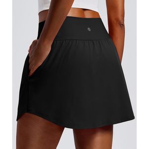Womens Golf <b>Skirt</b> 16 Inch Quick Dry High <b>Waisted</b> Athletic Skort With 4 Pockets Curved Hem For Tennis Pickleball Workout - Product Image 2