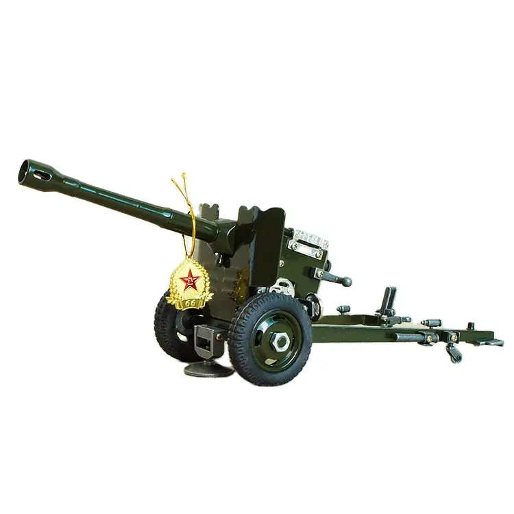 Manufacture Directly Sale Metal Crafts High Quality Diecast Vintage Model Cannon Military Artillery