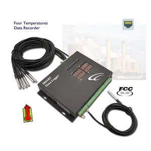4-20ma temperatura multiponto Ethernet Data Logger com sistema de monitoramento de água display LED numérico bordo