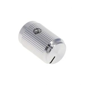 Perilla de potenciómetro lineal de aluminio CNC moleteada de 12.5x15.5mm para mecanizado, para control de volumen de audio en amplificadores DAC OEM - Product Image 1