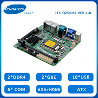 ITX-Q250M1 LGA 1151 I211AT 2 Lan DDR4 SATA3.0 MSATA PCIE3.0 X16 PS2 10USB 6COM ATX Mince Mini Itx Carte Mère Pcie Slot