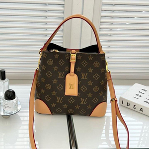 Luxury Designer genuine leather Durable Fashion Casual Outings <b>Multi</b> <b>Compartment</b> Adjustable Strap Trendy Monogram Bucket <b>Bag</b> - Product Image 2