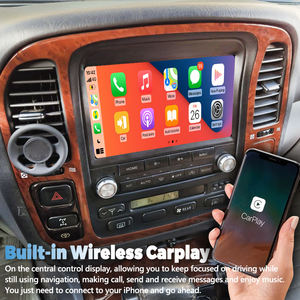 QLED 1920*720 8G + 256G Radio Multimedia para coche para <span class=keywords><strong>Toyota</strong></span> Land Cruiser LC100 <span class=keywords><strong>Lexus</strong></span> <span class=keywords><strong>LX</strong></span> 470 1998-2002 estéreo CarPlay Autoradio GPS 4G - Product Image 3