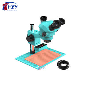 RF4-Microscopio estéreo trinocular con zoom <span class=keywords><strong>para</strong></span> reparación de teléfonos móviles, <span class=keywords><strong>base</strong></span> grande a prueba de polvo, 7-50X, <span class=keywords><strong>para</strong></span> entrenamiento - Product Image 1