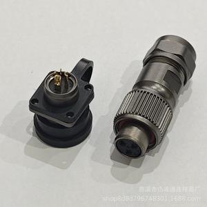 Conector de Aviación SFT12 M12 de Aleación de Zinc con Baño de Oro para Montaje en Panel, Reemplazo para Comunicación - Product Image 2