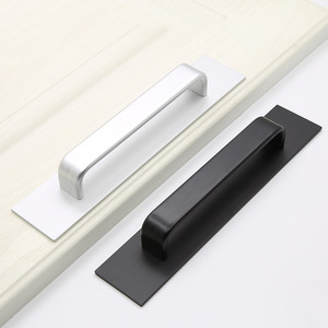 Huazhuosheng Aluminum Alloy Surface Mount Door Handle H--D02 Black Silver Gold Easy Installation For <b>Sliding</b> Wooden Barn Doors - Product Image 2