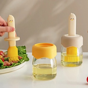 <b>Silicone</b> Brush Oil Bottle Cooking BBQ Kitchen Seasoning Bottle Set Oil Brush BBQ Brush Heat-resistant BBQ Brush Outdoor BBQ <b>Tool</b> - Product Image 4