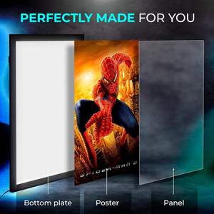 Cadre de boîte lumineuse LED ultra-mince en aluminium pour affiches murales intérieures, affichage publicitaire LED pour magasins de détail et cinémas - Product Image 5