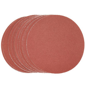 9 Inch Rode Aluminiumoxide Schuurschijf Met Psa/Haak En Lus Plakkerig Steun Schuurpapier Voor Het Polijsten Van Houten Vloer En Metaal - Product Image 1