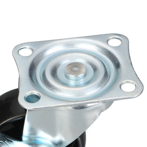 Furniture <b>Caster</b> Zinc Alloy Plate Mount Rubber <b>Wheel</b> 2.5 Inch 3 Inch Industrial Cabinet <b>Casters</b> Durable Plain Bearing - Product Image 1