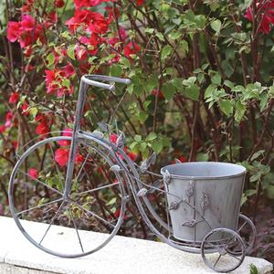 Support à fleurs en fer pour vélo, design industriel écologique, moderne rétro, <span class=keywords><strong>bassin</strong></span> <span class=keywords><strong>surélevé</strong></span>, décoration <span class=keywords><strong>de</strong></span> cour, intérieur, extérieur, <span class=keywords><strong>jardin</strong></span> - Product Image 2