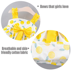 Ensemble de vêtements pour enfants de 0 à 3 ans, jupe décontractée en coton à fleurs, chapeau, sans manches, vêtements d'été pour enfants, vêtements pour bébés, robes pour filles - Product Image 5