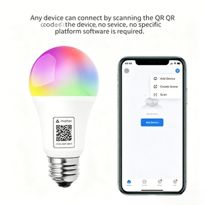 Bombilla LED Inteligente JIUAN Matter A19, Conexión Directa a <span class=keywords><strong>HomeKit</strong></span>, Control por Voz, Regulable, Fuente de Luz, Lámpara de Ahorro de Energía, Luz Interior - Product Image 5