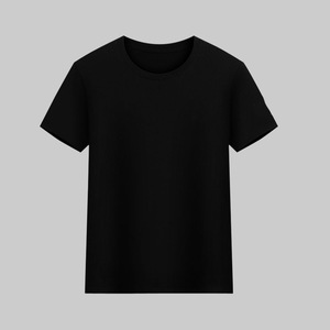 T-shirt homme slim fit col rond manches courtes couleur unie personnalisable avec impression de logo - Product Image 2