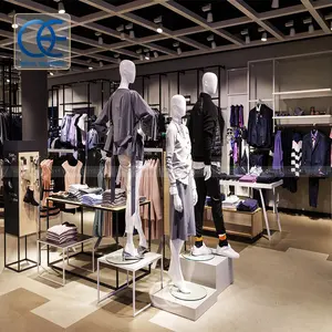 Supplier Furniture Garments Homeware Retail Shop Clothing Display Stand Gold Store Clothing Clothing Stand Display