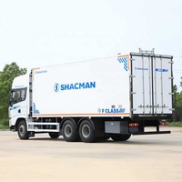 Camion frigorifique Euro V Shacman X3000 6x4 pour le transport de produits alimentaires, biologiques et médicaux, capacité de 20 tonnes, moteur diesel, caisse isolée