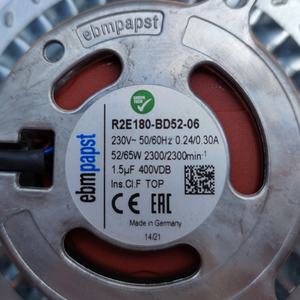 Ventilador Centrífugo Industrial ebmpapst R2E180-BD52-06 de Bajo Consumo, con Velocidad Ajustable, Silencioso, para HVAC y Refrigeración - Product Image 5