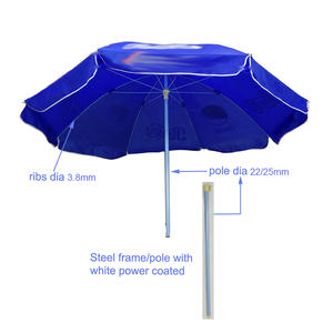 Ombrello parasole all'ingrosso da 48 <span class=keywords><strong>pollici</strong></span> per Patio sulla spiaggia - Product Image 2