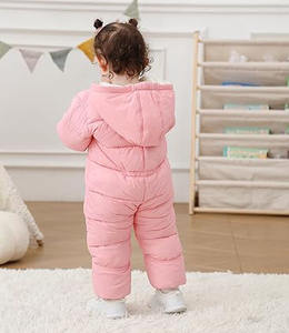 Traje de nieve impermeable para niños de protección térmica Mono de una pieza con capucha a prueba de viento para niños para deportes de invierno - Product Image 6