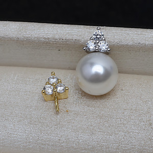 Accessoire de pendentif DIY en argent S925, triangle, tête suspendue, aiguille droite, porte-perle vide 9-14, boîte à bijoux 4148 - Product Image 4