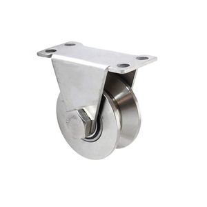 Rueda <span class=keywords><strong>de</strong></span> puerta corredera, rodamiento único con soporte externo Y polea <span class=keywords><strong>de</strong></span> acero <span class=keywords><strong>de</strong></span> ranura en <span class=keywords><strong>U</strong></span> V, 50, <span class=keywords><strong>60</strong></span>, 70, 80, 90, 100 - Product Image 6