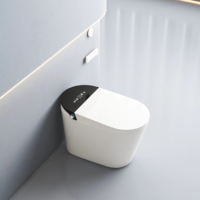 Nouvelle conception intelligente de bonne qualité, rinçage automatique, jet d'eau automatique, toilette intelligente allongée montée au sol
