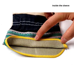 <span class=keywords><strong>Gants</strong></span> en cuir de vachette résistant à la chaleur, barbecue, soudage, sécurité, <span class=keywords><strong>anti</strong></span>-brûlure pour le soudage, le meulage, les travaux industriels - Product Image 2