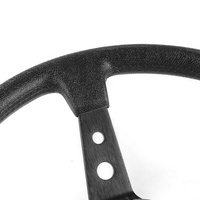 Volant de Direction Universel en Aluminium de 14 Pouces (350 mm) en Cuir PU pour Voiture de Course, Sport et Drift