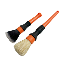 Master Car pro Lot de 2 brosses de détail ultra douces à poils souples pour le lavage intérieur de voiture avec sac d'emballage Opp