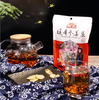 Thé aux herbes chinoises à la rose et au gingembre avec du ginseng, saveur naturelle, pour les inconforts menstruels, les teints terne, les mains et les pieds froids