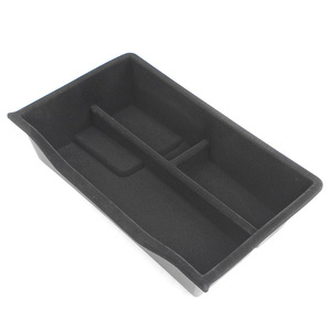 Caja organizadora de almacenamiento para coche Tesla Model Y, de plástico ABS, debajo del asiento, 13.8x8x2.7 pulgadas, telescópica y personalizable - Product Image 2
