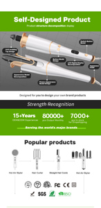 ชุดเครื่องม้วน<span class=keywords><strong>ผม</strong></span>เซรามิกอัตโนมัติ OEM เครื่องม้วนผมไฟฟ้า - Product Image 3