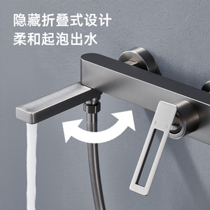 Jboyun <b>Shower</b> Set With Mixing Valve Ceramic Core Rain <b>Shower</b> Head Stainless Steel <b>Rod</b> Bathroom Faucet - Product Image 3