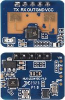 Sensor LD2410C HLK-LD2410 Modul Sensor Radar Kehadiran Manusia Tanpa Kontak 24GHz Pita ISM Port Serial Output Level IO 0.75m-6m