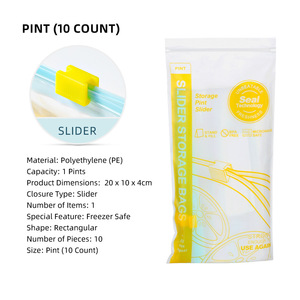 PE Freshness protection Package Freezer Bag Fresh-Keeping Ziplock Bag Reusable Food Storage Bags - Product Image 4