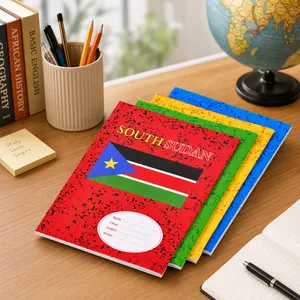 Cahier d'exercices scolaires personnalisé, agrafé, ligné anglais, emballage individuel, cahier de pratique pour étudiants, fabrication en usine - Product Image 6
