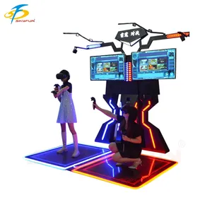 Arcade thực tế ảo nhảy múa giả lập VR đi bộ nền tảng 2 người chơi VR bắn súng giả lập trò chơi chiến đấu - Product Image 1