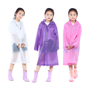 Imperméables longs légers et réutilisables en PEVA pour filles - Product Image 2