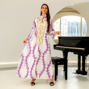 RHG Luxury <strong>Sequins</strong> Embroidery Women Jalabiya Arabic Dress Muslim Party Wear Wedding Gown Ramadan Abaya Ethnic Morocco <strong>Kaftan</strong> - Product Image 5