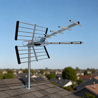 Maßgefertigte Direkt ab Werk Outdoor UHF 470-790MHz Yagi Digital HDTV Antenne Aluminium Kunststoff Freeview 4K Signal 4G/5G Filter