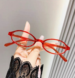 Gafas DE <span class=keywords><strong>ARTE</strong></span> retro Y2Kwoman Spice Girl, montura estrecha, gafas antiazules, montura pequeña, gafas ovaladas azules antiluz - Product Image 2