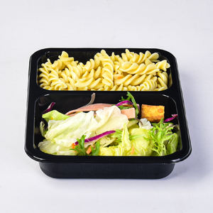 desechable de plástico con película de sellado, contenedor de comida de color blanco - Product Image 4