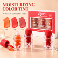 Ensemble de teintures à lèvres hydratantes colorées, teinte liquide légère effet eau, gloss à lèvres, maquillage, vente en gros, marque privée, OEM, ODM, teinture pour les lèvres