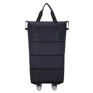 Sac fourre-tout matelassé en nylon personnalisé pour femme, léger et tendance, avec fermeture éclair, sac de shopping doux YoBag - Product Image 1