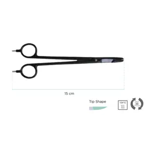 Fórceps bipolar médico de alta qualidade - 15cm Clamp Scissors | confiável para intervenções cirúrgicas precisas